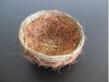 Bambusnest mit Kokosfasern 11cm